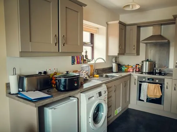 Self-catering kitchen at Shambala Holistic Retreat Centre, Derrylin, Co. Fermanagh